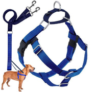 2 Hounds Design harnais face Royal Blue montrant maintien confortable