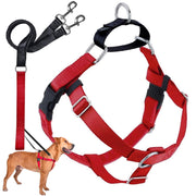 2 Hounds Design harnais rouge vue avant confort et contrôle