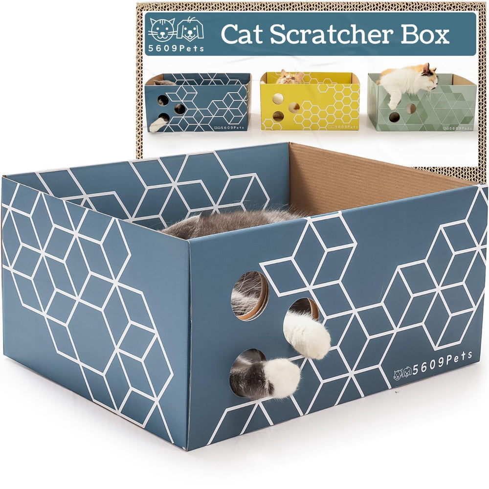 5609PETS boîte griffoir face avant montrant protection meubles