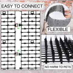 Abbylike tapis enroulé autour d'un poteau empêchant escalade