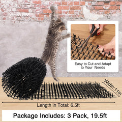 Abbylike gros plan picots souples montrant texture anti-griffade