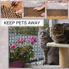 Abbylike tapis posé sur balcon dissuadant accès des chats