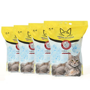 ABCPET emballage principal montrant quatre sachets pratiques et maniables