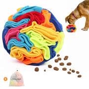 Ablechien Snuffle Ball face avant montrant les poches et la forme ludique pour stimulation