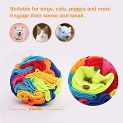 Ablechien Snuffle Ball gros plan sur polar fleece résistant offrant confort et durabilité