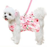 ABRRLO robe devant rose à fleurs montrant style et confort