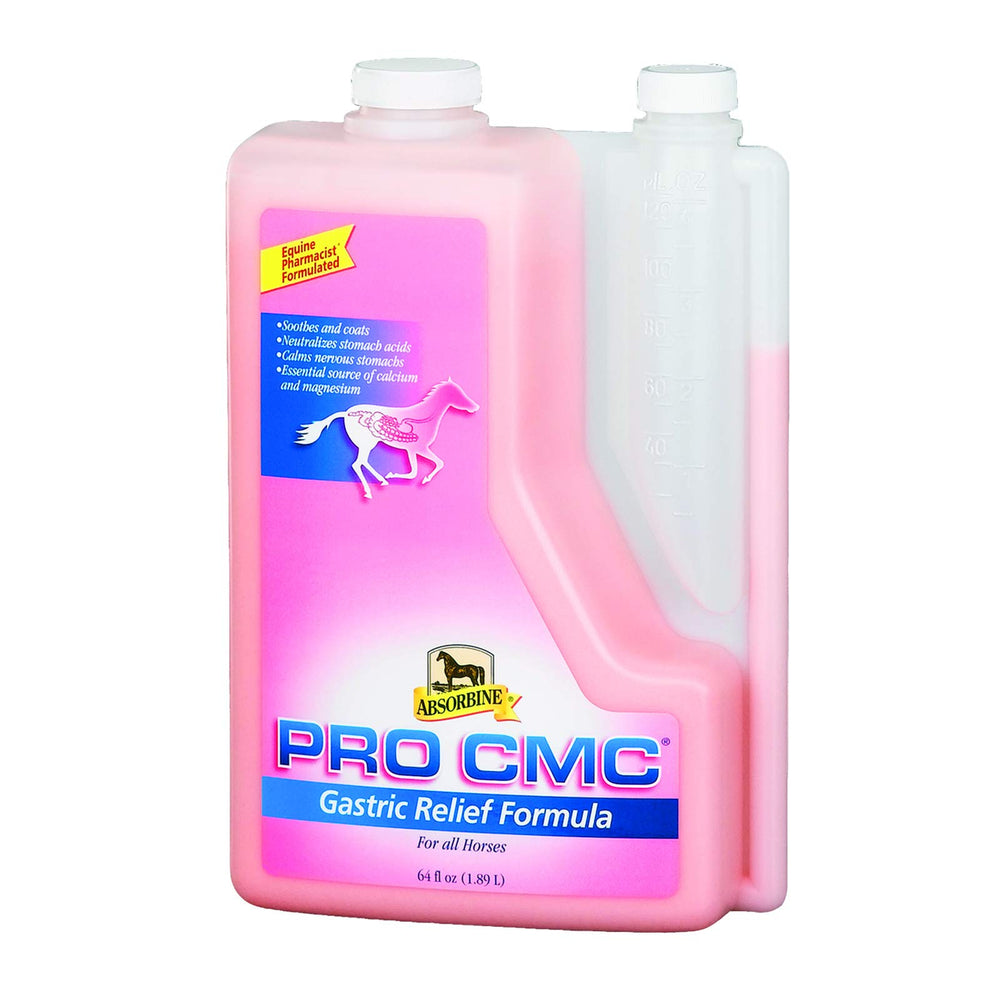 Absorbine PRO CMC bidon 64 oz montrant l'étiquette et l'emballage pour identification rapide