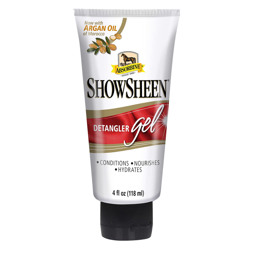 Absorbine ShowSheen emballage avant montrant design et taille pratique
