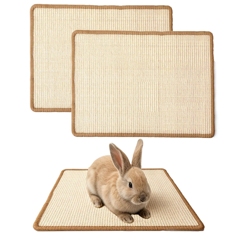 Abuzabu tapis sisal pack de deux montrant l'aspect général et l'utilité