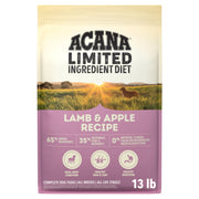 ACANA sac agneau et pomme montrant le packaging et l'étiquette, qualité garantie