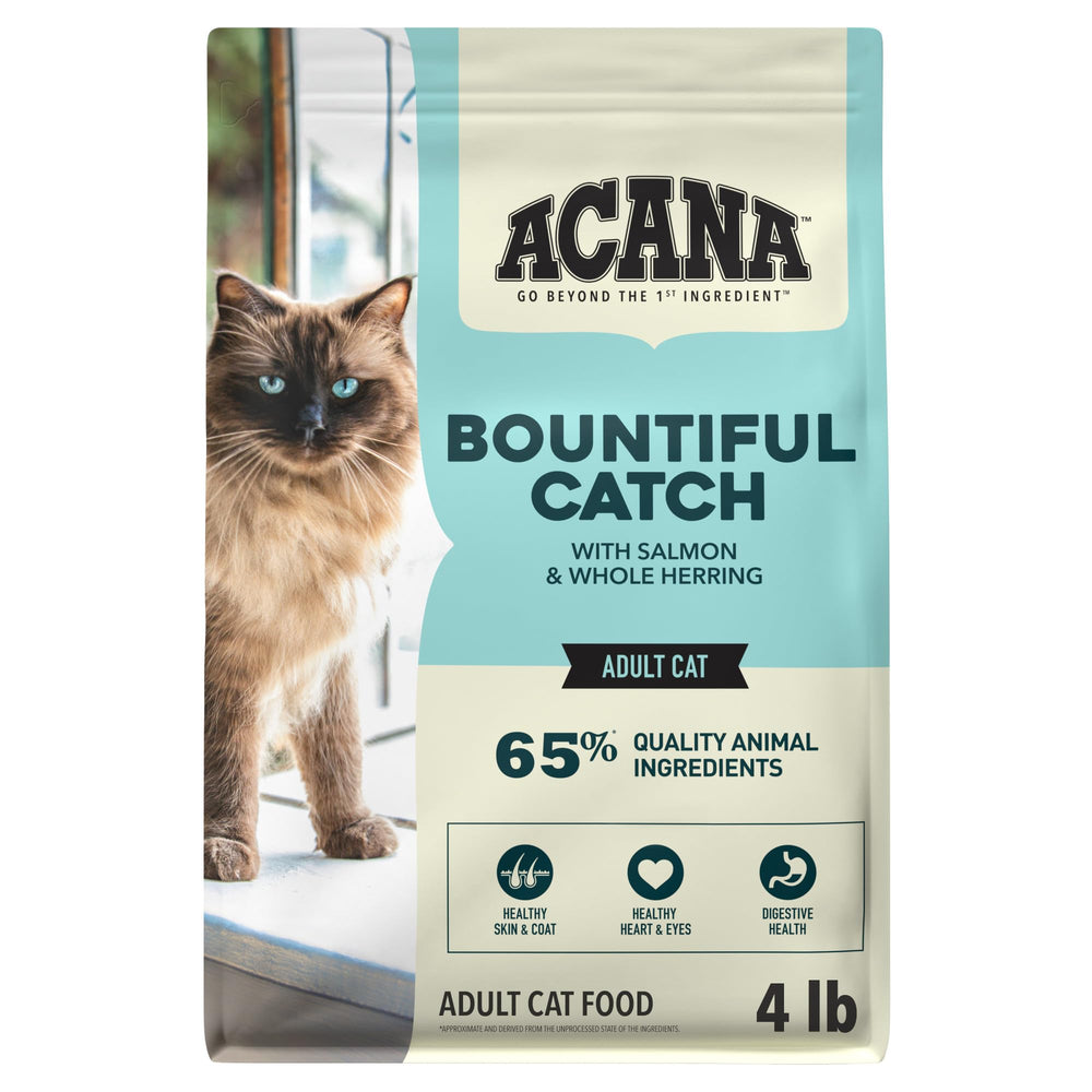 ACANA sac avant affichant recette au saumon bénéfice appétence élevée