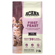 ACANA sac face avant montrant la recette et les bénéfices nutritionnels