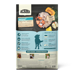 ACANA gros plan croquette avec texture riche en poisson pour appétence accrue