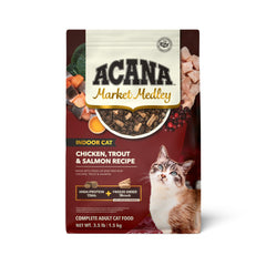 ACANA emballage avant montrant la recette poulet truite pour confiance