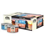 ACANA emballage avant du pack variété montrant boîtes et bénéfice saveur