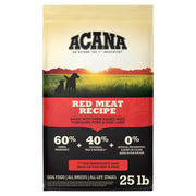ACANA sac 25 lb face avant montrant étiquetage et bénéfice nutritionnel