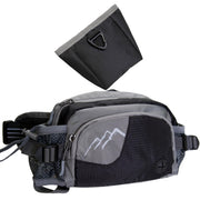 adeerus sac taille avant vue montrant poches et fermeture, pratique
