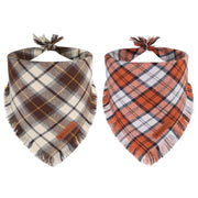 ADOGGYGO bandana avant pli montrant motif carreaux et coupe, apporte style