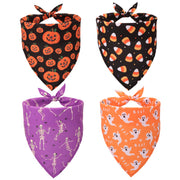 ADOGGYGO bandana face avant montrant motif citrouille, rend l’animal festif