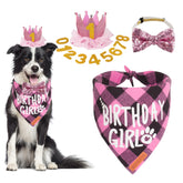ADOGGYGO bandana rose carreaux porté montrant confort et style