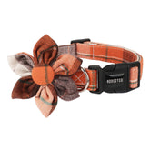 ADOGGYGO collier automne devant montrant motif plaid et style chaleureux