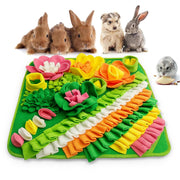 Adpartner tapis face avant coloré imite prairie pour stimulation alimentaire
