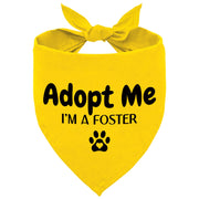 Advivio bandana face avant montrant le message adopt me visible