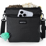 AGPTEK pochette face avant montrant grande ouverture pratique