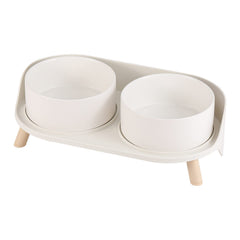 AHX gamelle face avant montrant design blanc et double bols pratique