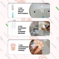 AIMAOGOU gros plan des poils de brosse pour atteindre les recoins difficiles