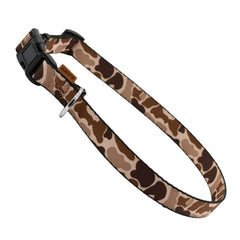 Aiminto collier camouflage face avant montrant motif et boucle, confort assuré