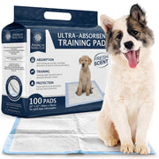 American Kennel Club emballage avant des AKC Puppy Training Pads montrant lot de 100 et format 22 pouces