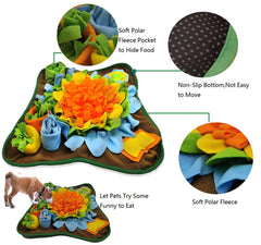 Alibuy tapis snuffle gros plan polaire doux offrant confort et recherche olfactive