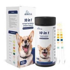 AlievePet flacon et bandelettes montrant conservation fiable