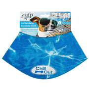 ALL FOR PAWS bandana avant bleu glace montrant design rafraîchissant et confort