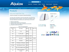 All Glass Aquariums gros plan sur la bande vinyle transparente pour coupe sur mesure