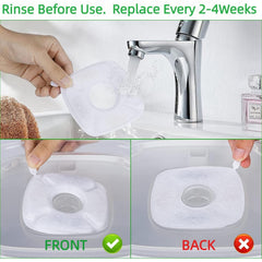 Allxin filtre installé dans fontaine eau plus claire pour animaux