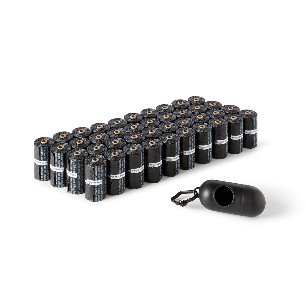 Amazon Basics emballage avant montrant 600 sacs pour rangement pratique
