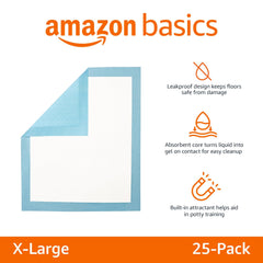 Amazon Basics gros plan couches montrant noyau absorbant et rapidité d'absorption