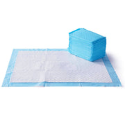 Amazon Basics tapis face avant emballage montrant pack de 25 et bénéfice praticité
