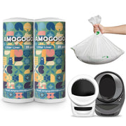 AMOGOGOPET emballage de 50 sacs en rouleaux, rangement pratique et rapide