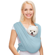 AnccoPlus packaging du porte-chien devant montrant la couleur baby blue et le style