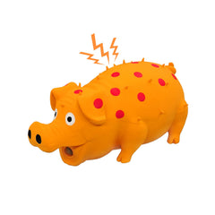 Andiker jouet cochon face paquet montrant finition et solidité