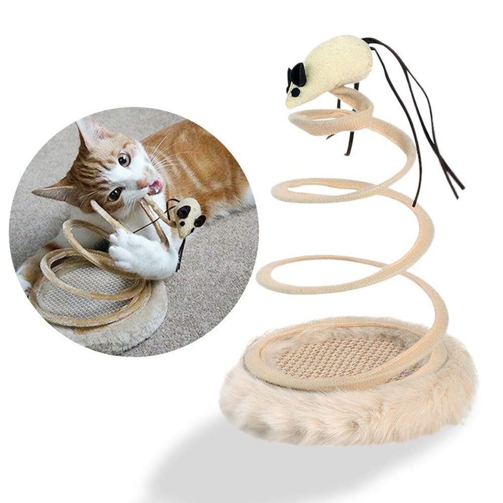 Andiker souris en peluche vue avant attirant le chat pour jouer