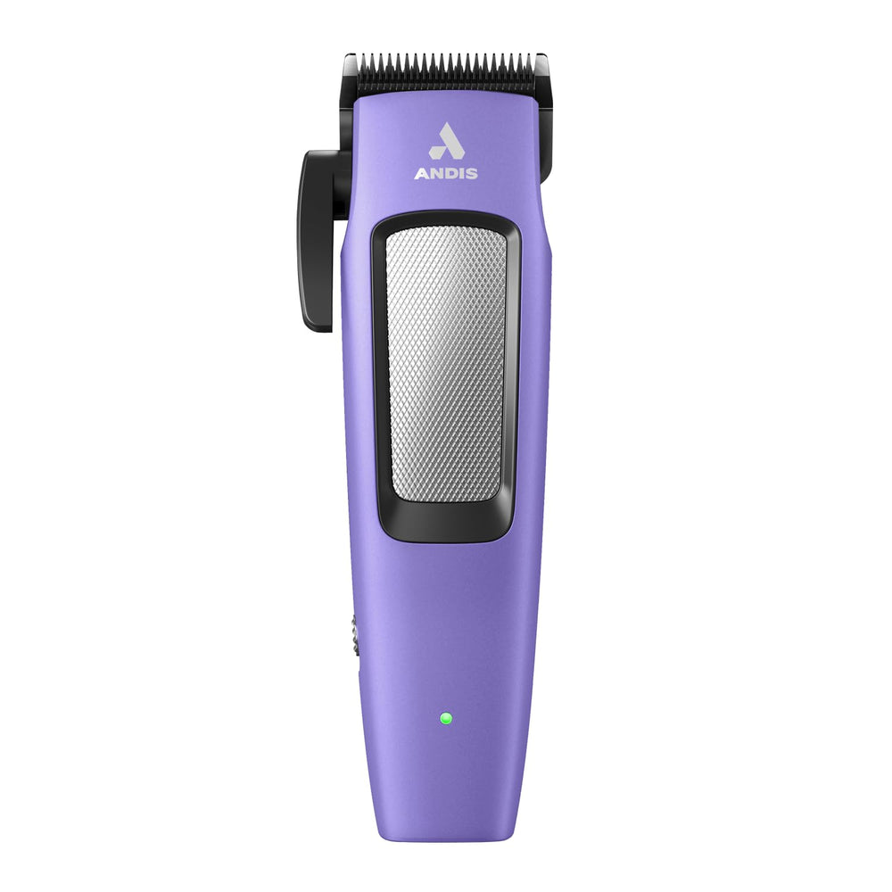 Andis Easy Clip devant violet montrant design compact et maniabilité