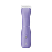 Andis eMERGE face avant montrant design violet et prise en main confortable