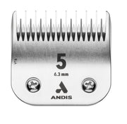 Andis UltraEdge face avant de la lame montrant finition chrome et durabilité