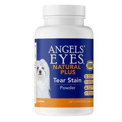 Angels' Eyes emballage avant montrant la poudre et bénéfice apparence propre