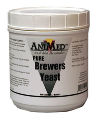 ANIMED emballage avant du pot de levure de bière 2 lb, facile à doser