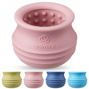 Animire vue avant du jouet rose montrant la forme et l’ouverture, durable pour jeu